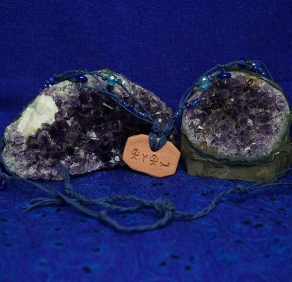 YHWH Clay Diffuser: Blue Beads